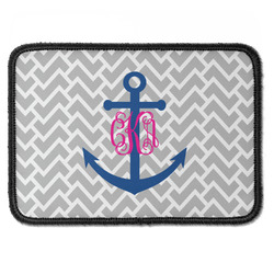 Monogram Anchor Iron On Rectangle Patch