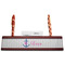 Monogram Anchor Red Mahogany Nameplates with Business Card Holder - Straight