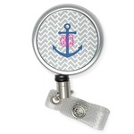 Monogram Anchor Retractable Badge Reel (Personalized)