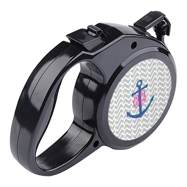 Monogram Anchor Retractable Dog Leash - Angle