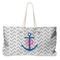 Monogram Anchor Large Rope Tote Bag - Front View