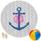 Monogram Anchor Round Beach Towel (Personalized)