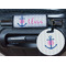 Monogram Anchor Round Luggage Tag & Handle Wrap - In Context
