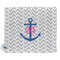 Monogram Anchor Security Blanket - Front View