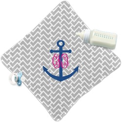 Monogram Anchor Security Blanket (Personalized)