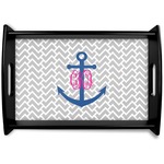 Monogram Anchor Wooden Tray