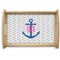Monogram Anchor Natural Wooden Tray - Small (Personalized)
