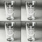 Monogram Anchor Set of Four Engraved Beer Glasses - Individual View