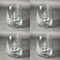 Monogram Anchor Set of Four Personalized Stemless Wineglasses (Approval)