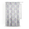 Monogram Anchor Sheer Curtain With Window and Rod