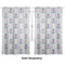 Monogram Anchor Sheer Curtains Double