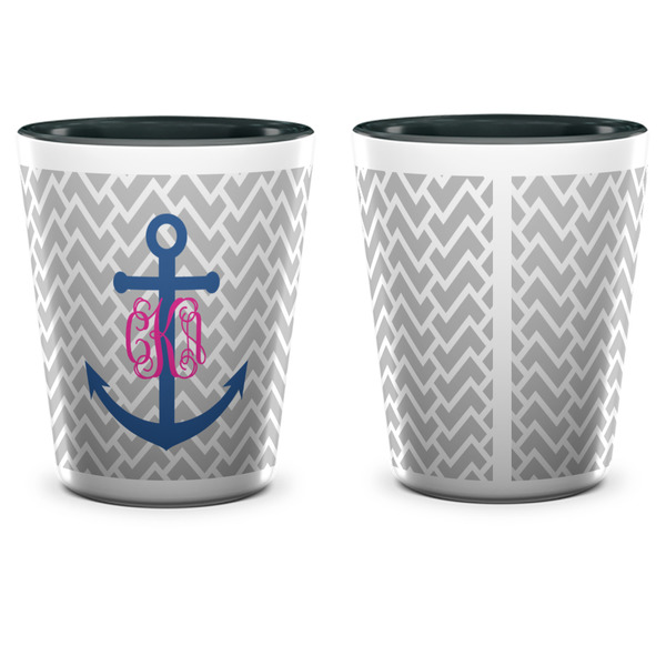 Monogram Anchor Shot Glass - Two Tone - APPROVAL