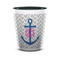 Monogram Anchor Ceramic Shot Glass - 1.5 oz - Two Tone - Single