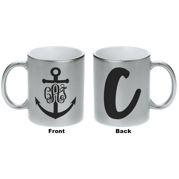 Monogram Anchor Silver Mug - Approval
