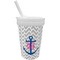 Monogram Anchor Sippy Cup with Straw