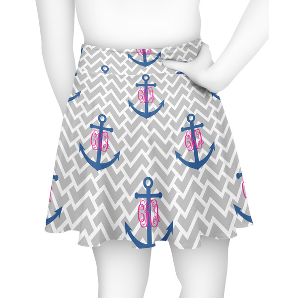 Monogram Anchor Skater Skirt - Back
