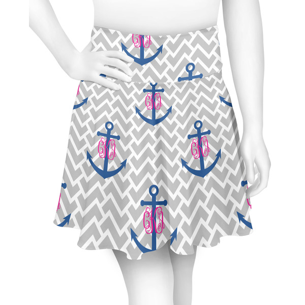 Custom Monogram Anchor Skater Skirt - Small (Personalized)
