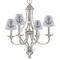 Monogram Anchor Small Chandelier Shade - LIFESTYLE (on chandelier)