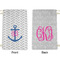 Monogram Anchor Small Laundry Bag - Front & Back View