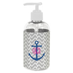Monogram Anchor Plastic Soap / Lotion Dispenser (8 oz - Small - White)