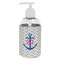 Monogram Anchor Plastic Soap / Lotion Dispenser (8 oz - Small - White)