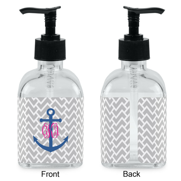 Monogram Anchor Glass Soap/Lotion Dispenser - Approval