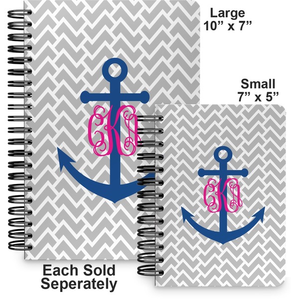 Monogram Anchor Spiral Journal - Comparison