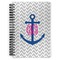 Monogram Anchor Spiral Journal Large - Front View