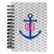 Monogram Anchor Spiral Journal Small - Front View