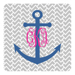 Monogram Anchor Square Decal (Personalized)