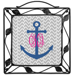Monogram Anchor Square Trivet (Personalized)