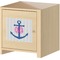 Monogram Anchor Square Wall Decal on Wooden Cabinet
