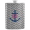 Monogram Anchor Stainless Steel Flask