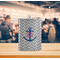 Monogram Anchor Stainless Steel Flask - LIFESTYLE 2