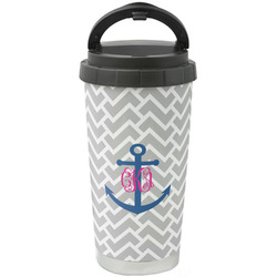 Monogram Anchor Stainless Steel Coffee Tumbler (Personalized)