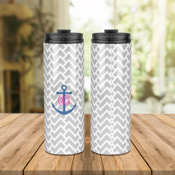 Monogram Anchor Stainless Steel Tumbler - Lifestyle