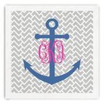 Monogram Anchor Paper Dinner Napkins