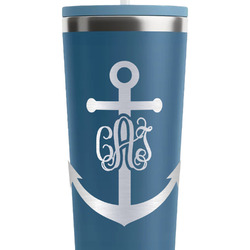 Monogram Anchor RTIC Everyday Tumbler with Straw - 28oz