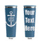 Monogram Anchor Steel Blue RTIC Everyday Tumbler - 28 oz. - Front and Back