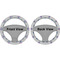 Monogram Anchor Steering Wheel Cover- Front and Back