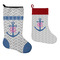 Monogram Anchor Stockings - Side by Side compare