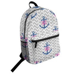 Monogram Anchor Student Backpack (Personalized)