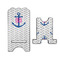 Monogram Anchor Stylized Phone Stand - Front & Back - Large