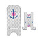 Monogram Anchor Stylized Phone Stand - Front & Back - Small
