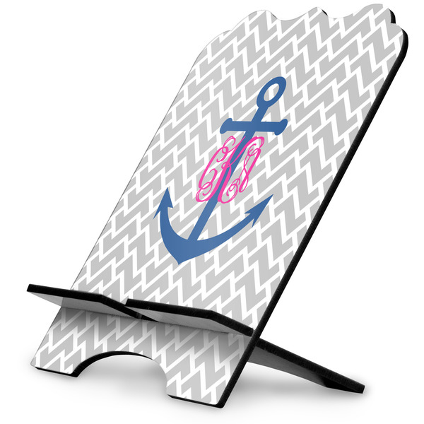 Custom Monogram Anchor Stylized Tablet Stand