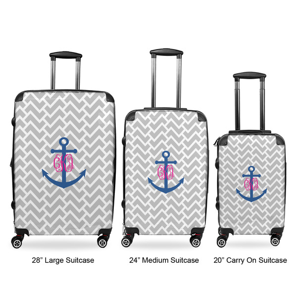 Monogram Anchor Suitcase Set 1 - APPROVAL