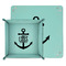 Monogram Anchor Teal Faux Leather Valet Trays - PARENT MAIN