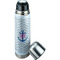 Monogram Anchor Thermos - Lid Off