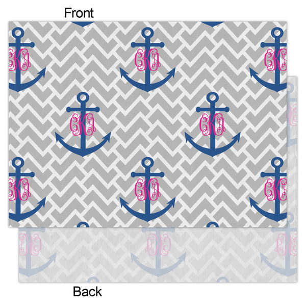 Monogram Anchor Tissue Paper - Heavyweight - Large - Front & Back