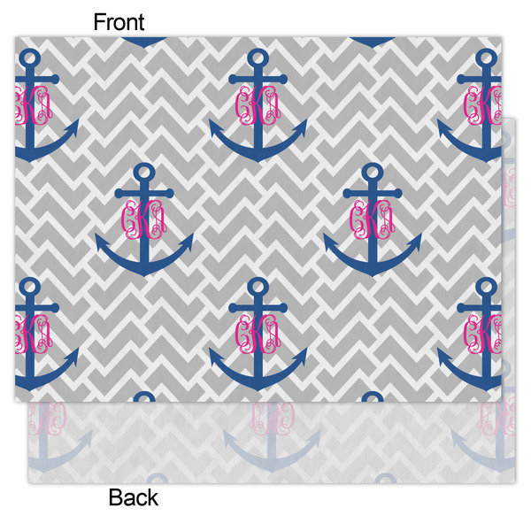 Monogram Anchor Tissue Paper - Heavyweight - Medium - Front & Back